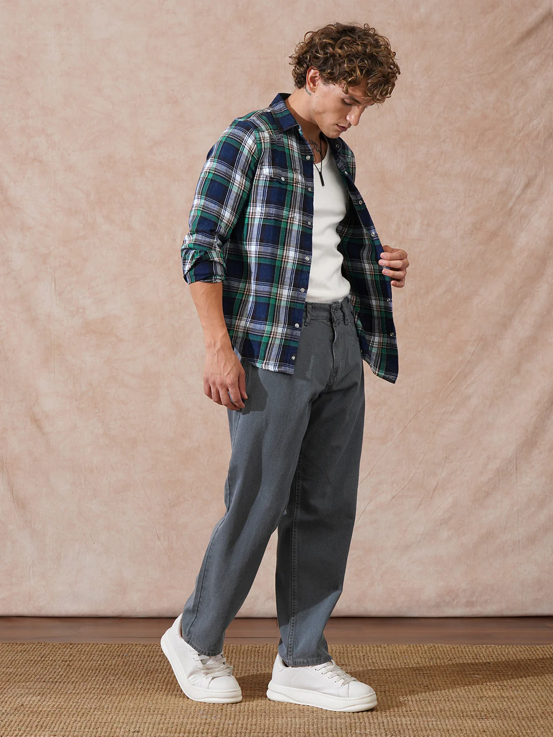 Heavy Fade Loose Fit Jeans | Grey - Image 2