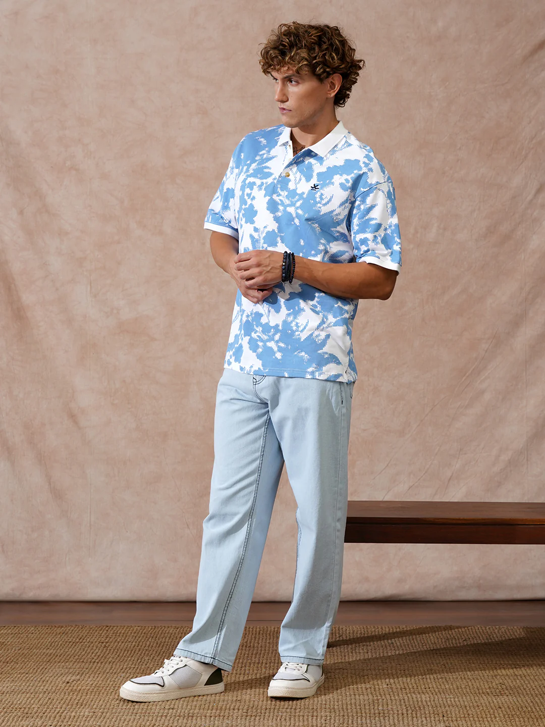 Heavy Fade Loose Fit Jeans | Light Blue - Image 2