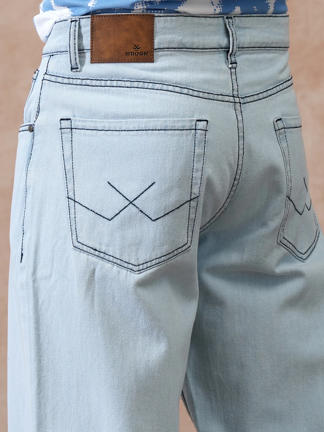 Heavy Fade Loose Fit Jeans | Light Blue - Image 6