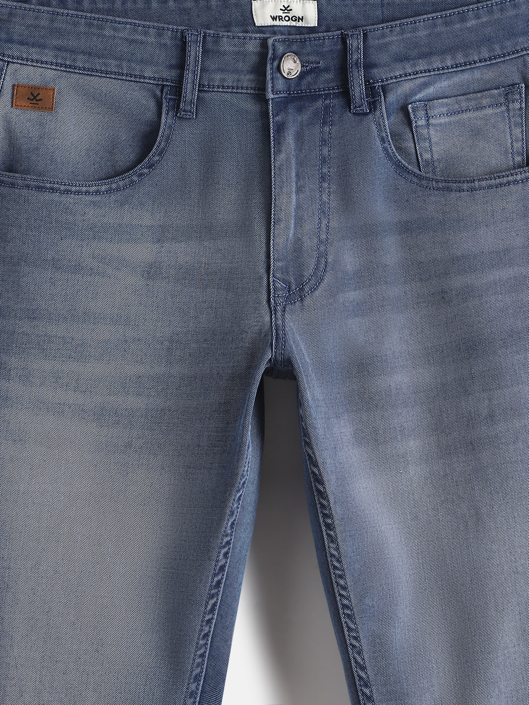 Heavy Fade Skinny Crop Jeans | Blue - Image 3