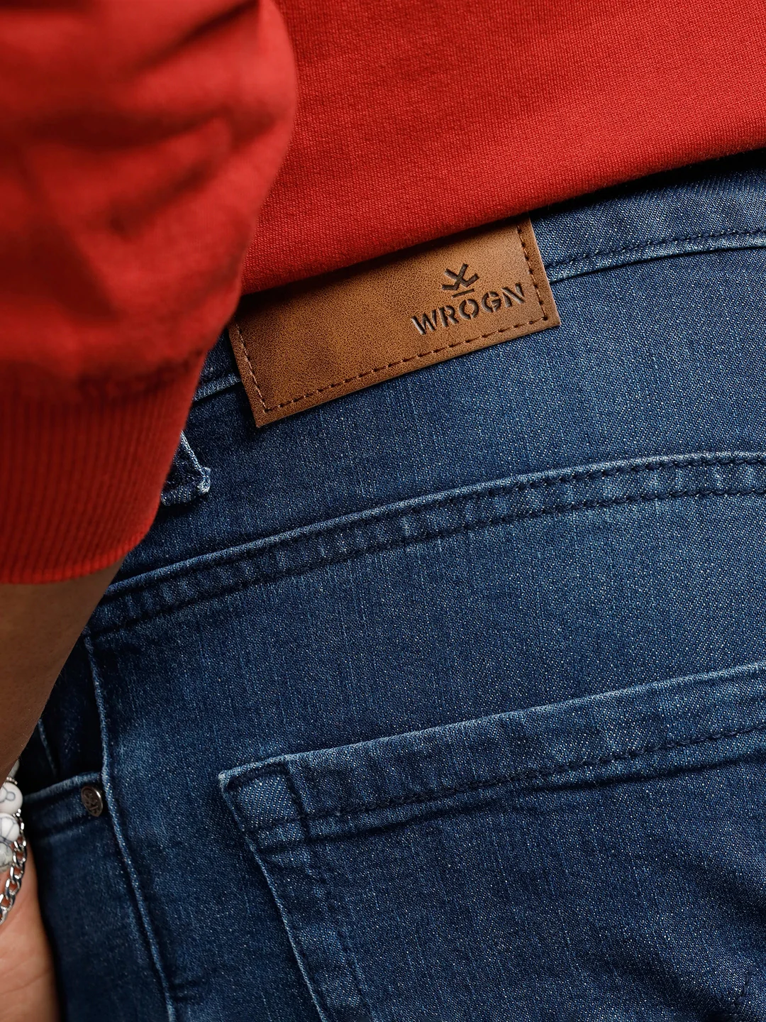 Heavy Fade Skinny Crop Jeans | Blue - Image 5