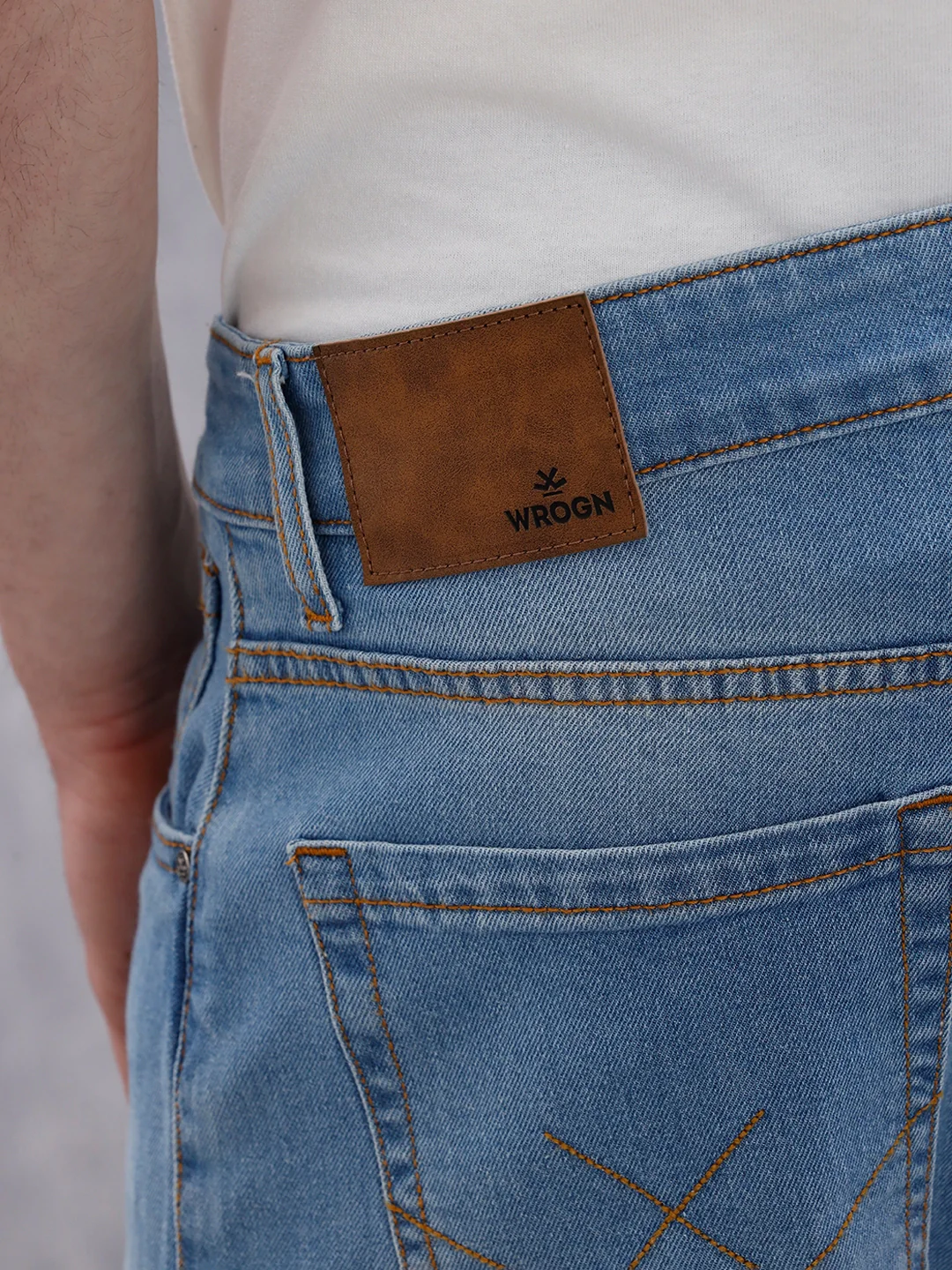 Heavy Fade Skinny Crop Jeans | Light Blue - Image 6