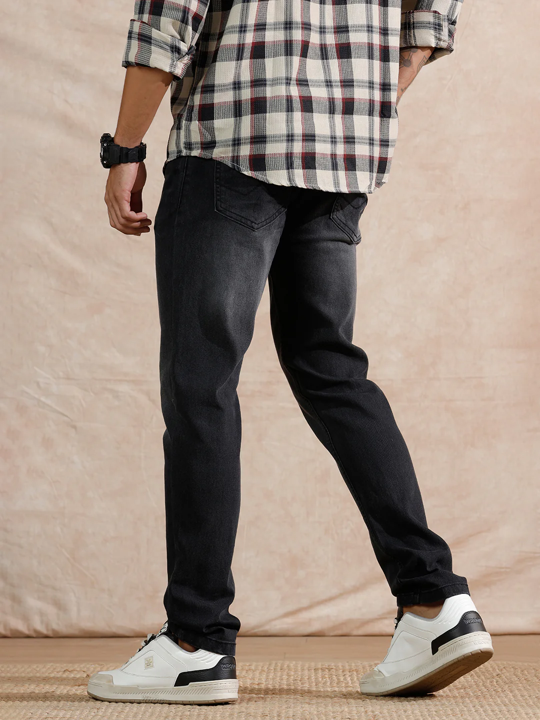 Heavy Fade Slim Fit Jeans | Black - Image 3