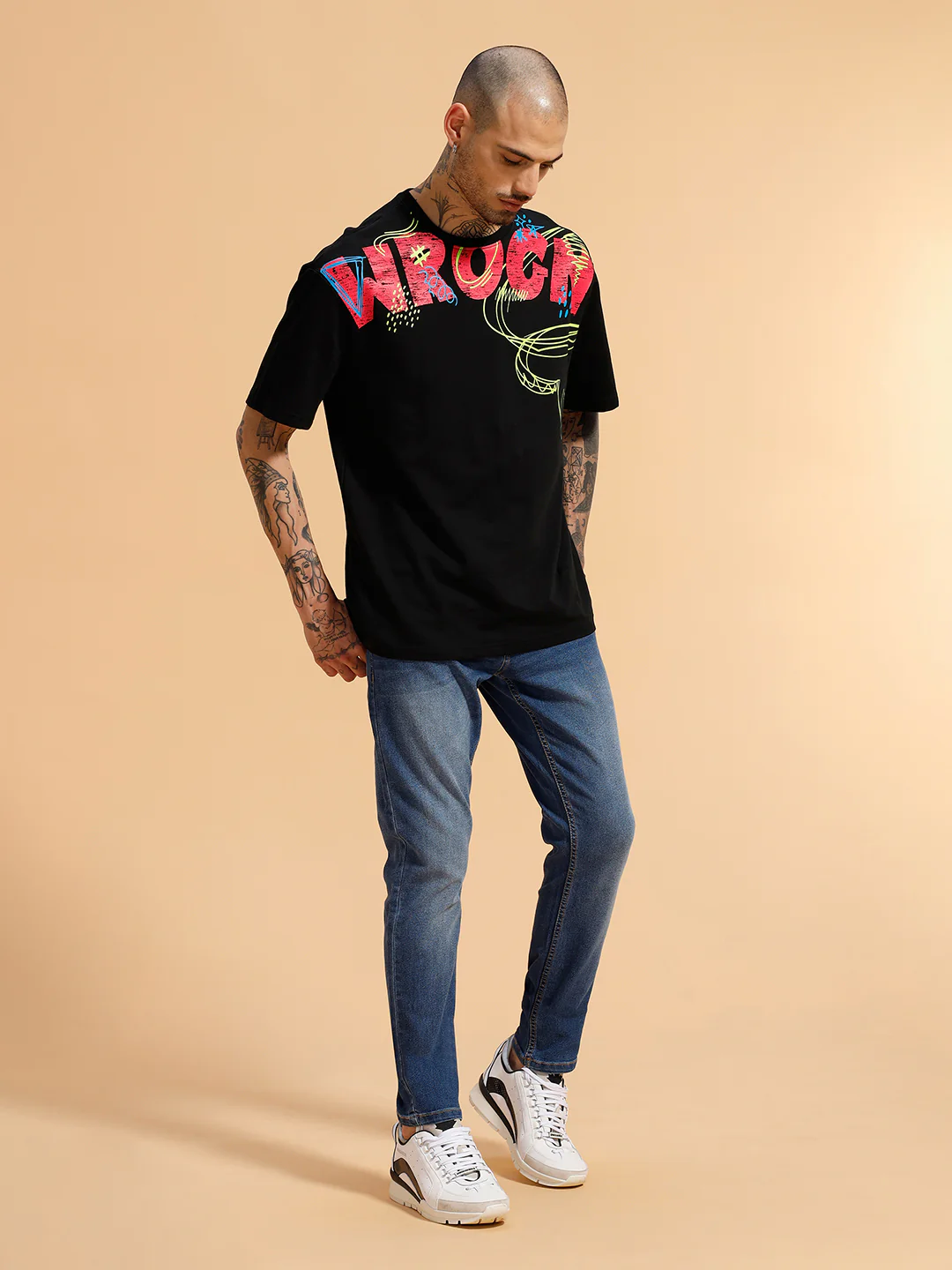 Heavy Fade Slim Fit Jeans | Blue - Image 2