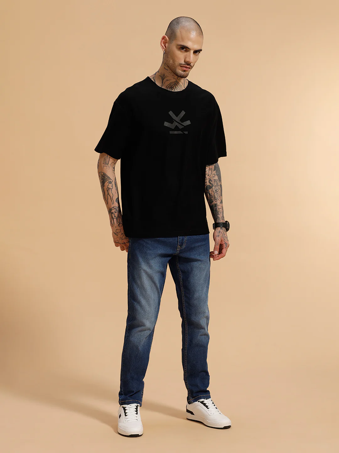 Heavy Fade Slim Fit Jeans | Blue - Image 2
