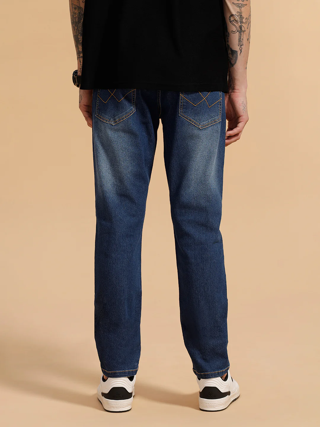 Heavy Fade Slim Fit Jeans | Blue - Image 3