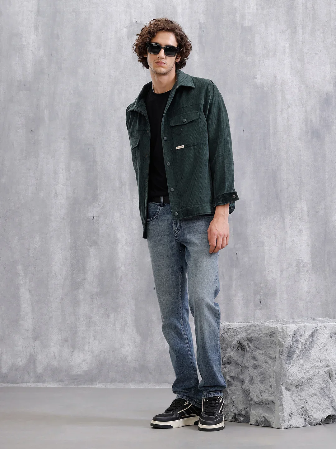 Heavy Fade Straight Fit Jeans | Blue - Image 2