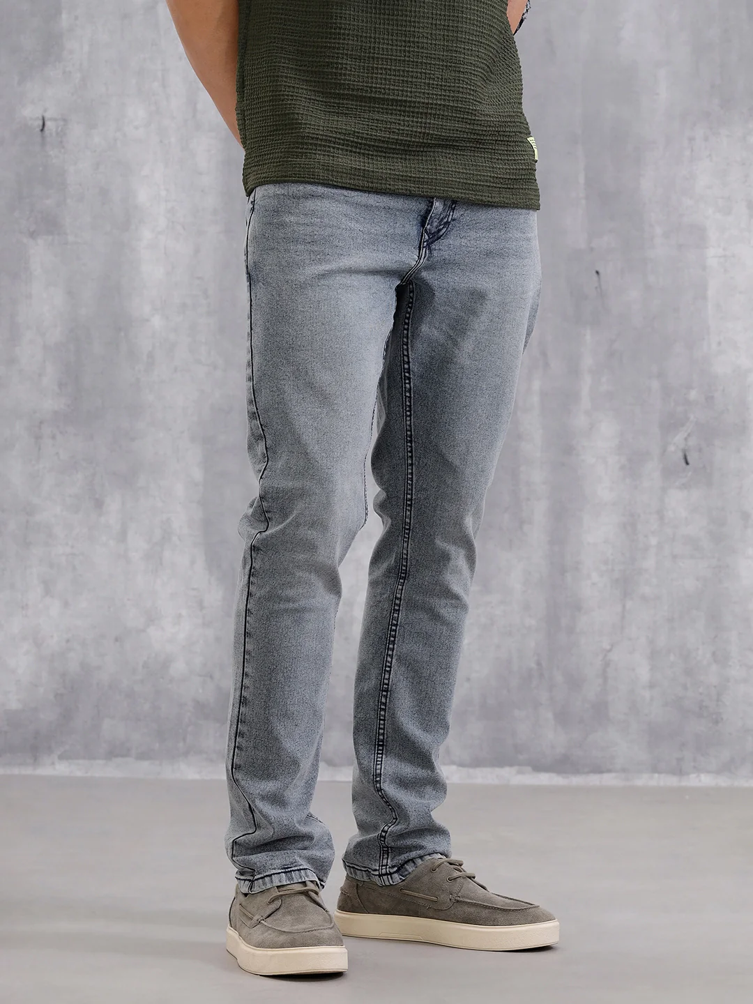 Heavy Fade Straight Fit Jeans | Light Blue - Image 4