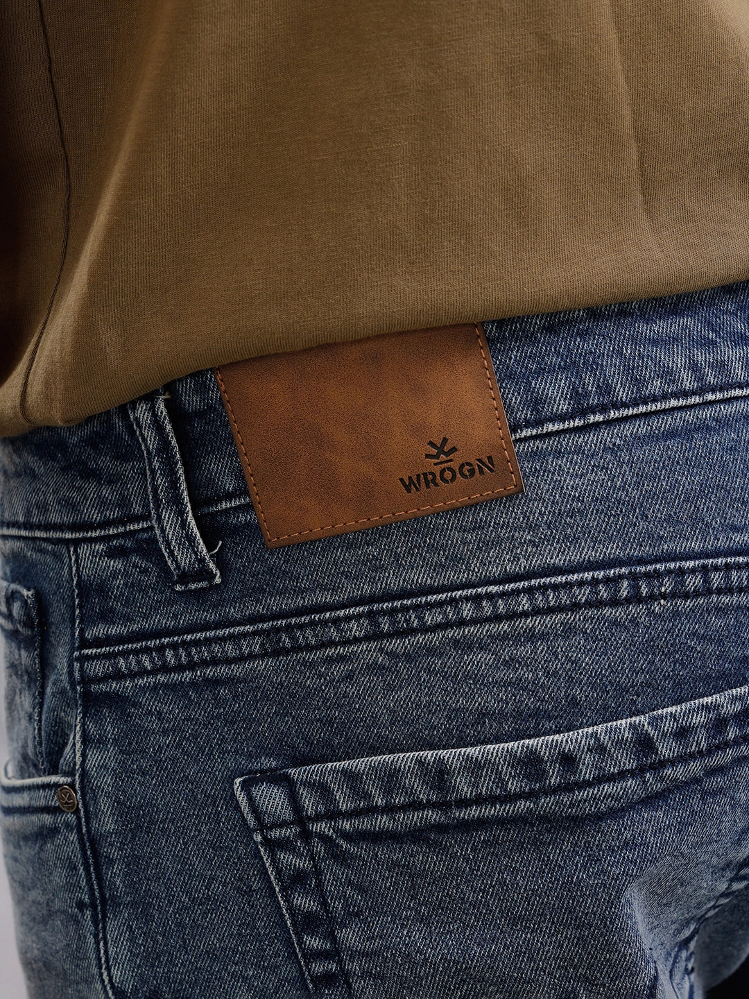 Heavy Faded Straight Fit Jeans | Blue - Image 5