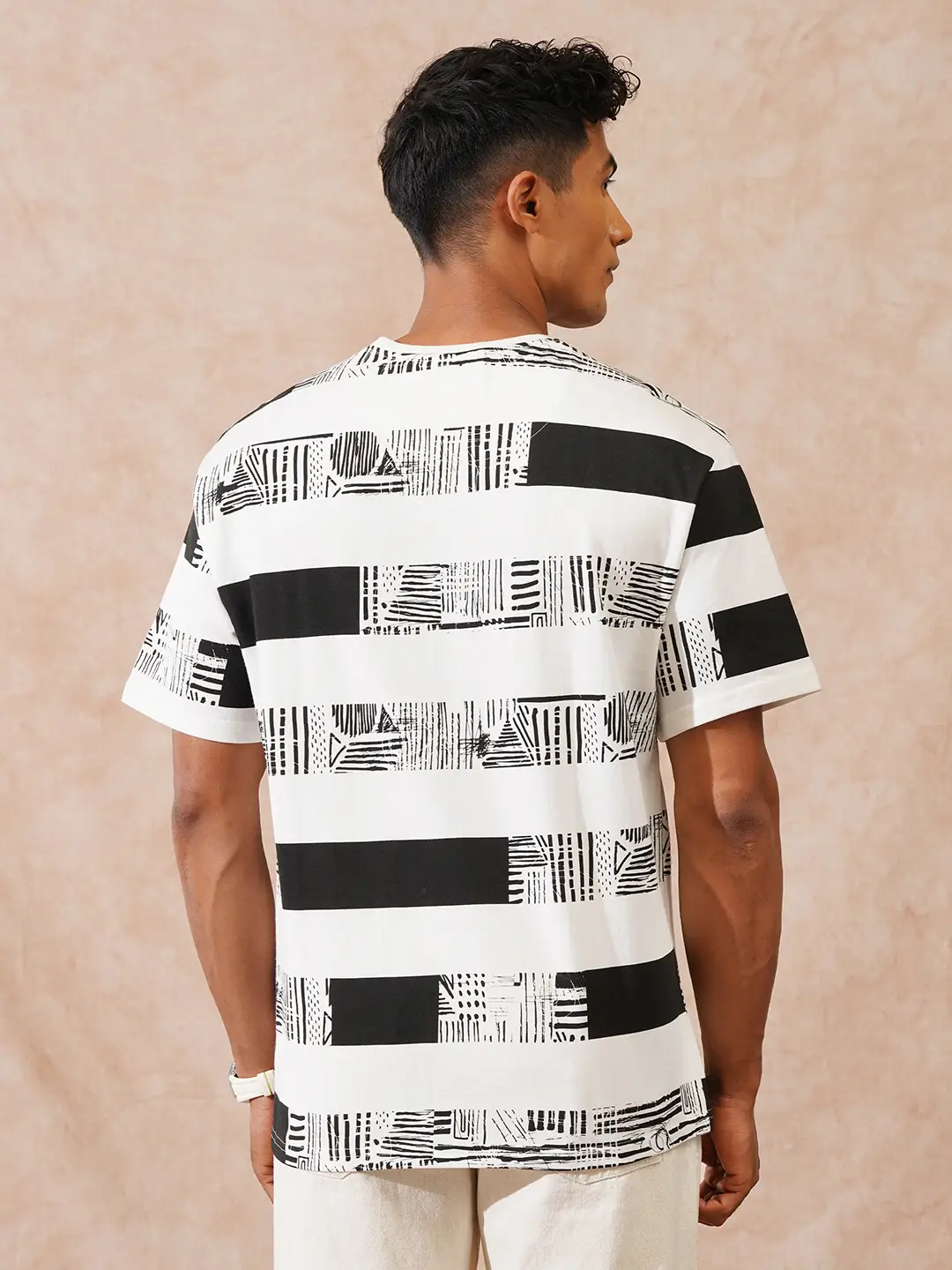 Heavy GSM Printed T-Shirt | Off White - Image 3