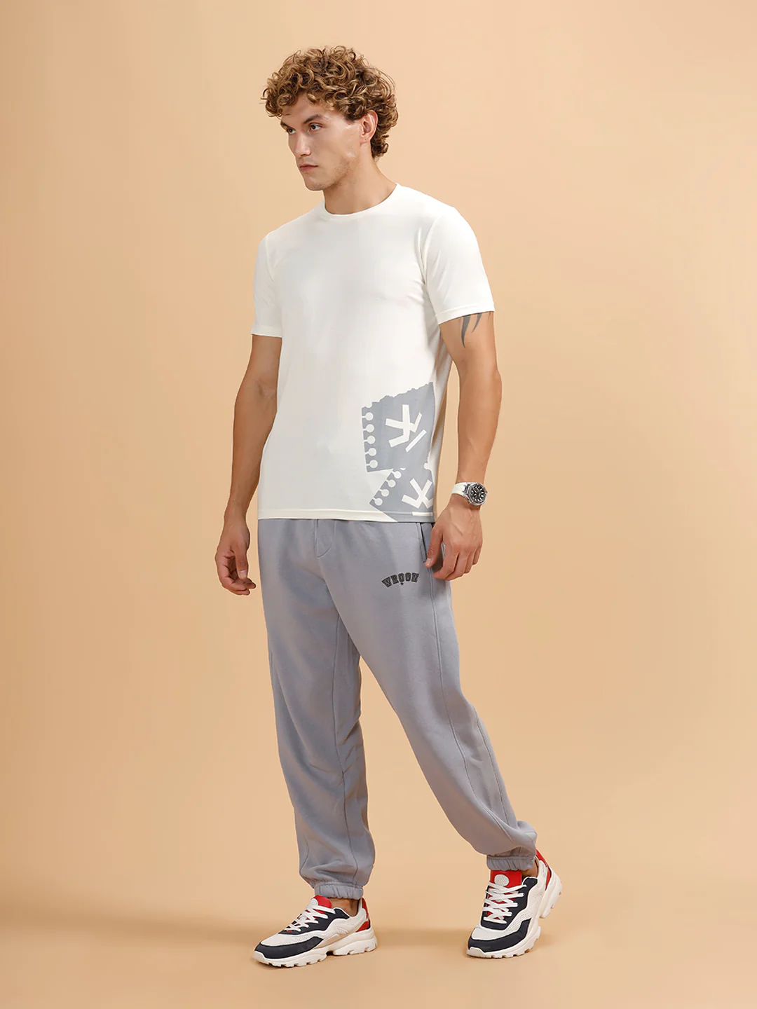 Heavy GSM Relaxed Fit Jogger | Grey - Image 2