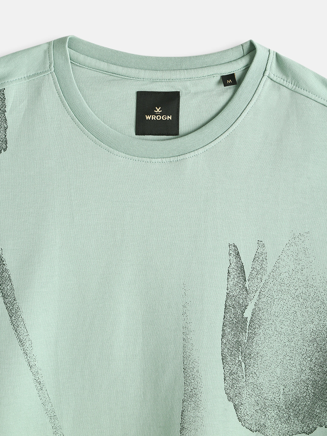 Heavy GSM Watercolour Floral Printed T-Shirt | Green - Image 3