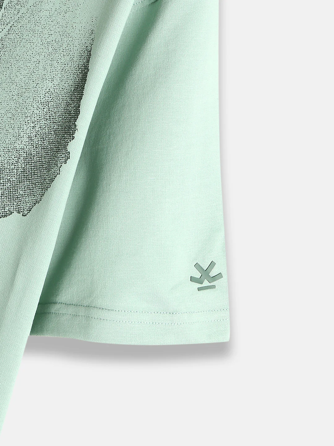 Heavy GSM Watercolour Floral Printed T-Shirt | Green - Image 5
