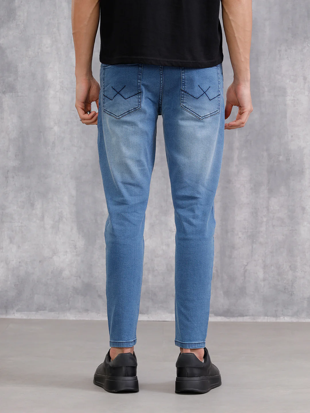 Heavy Washed Lt Blue Jeans I Light Blue - Image 3