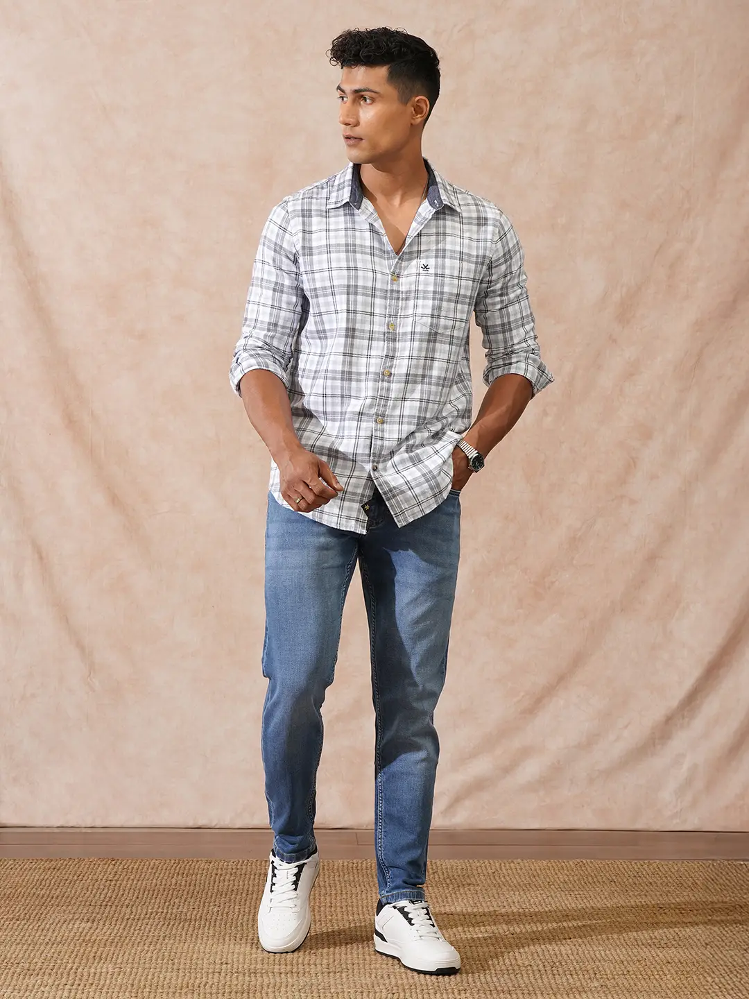 Heavy Fade Skinny Crop Jeans | Blue - Image 2