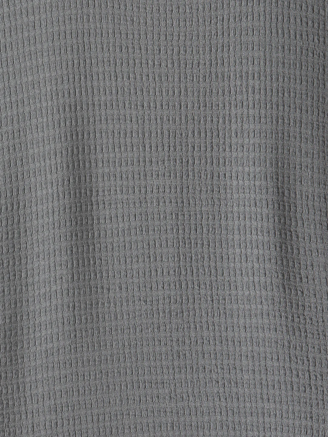 Honeycomb Textured Knit Crew Neck Pullover In Oversized Fit  |  Grey - Image 10