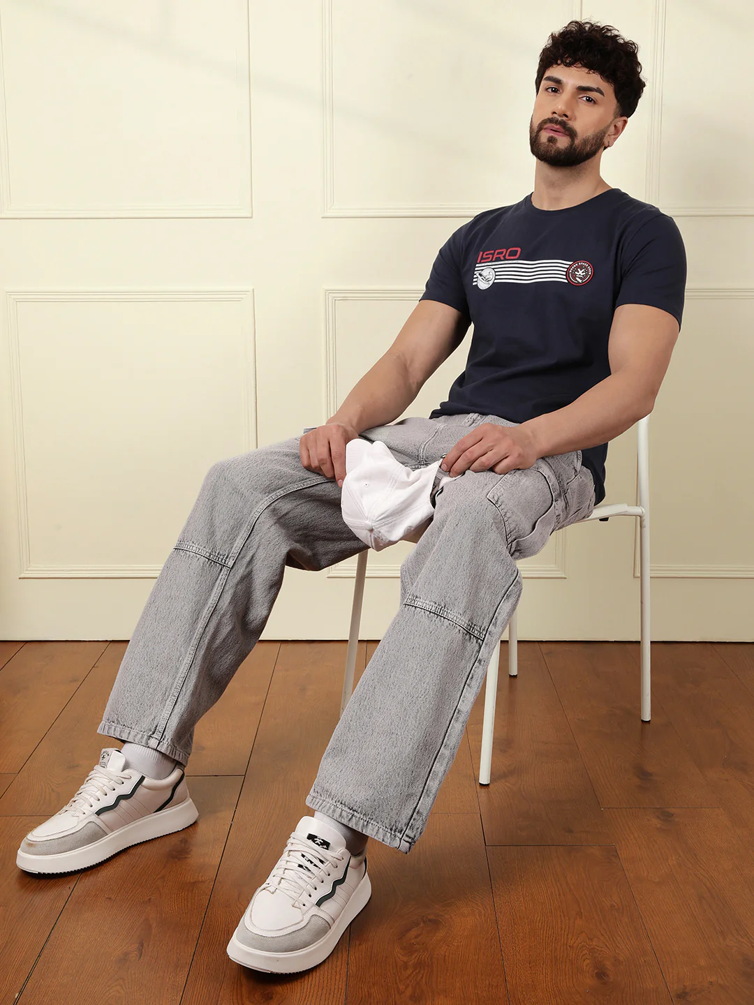ISRO Print Casual T-Shirt - Image 2