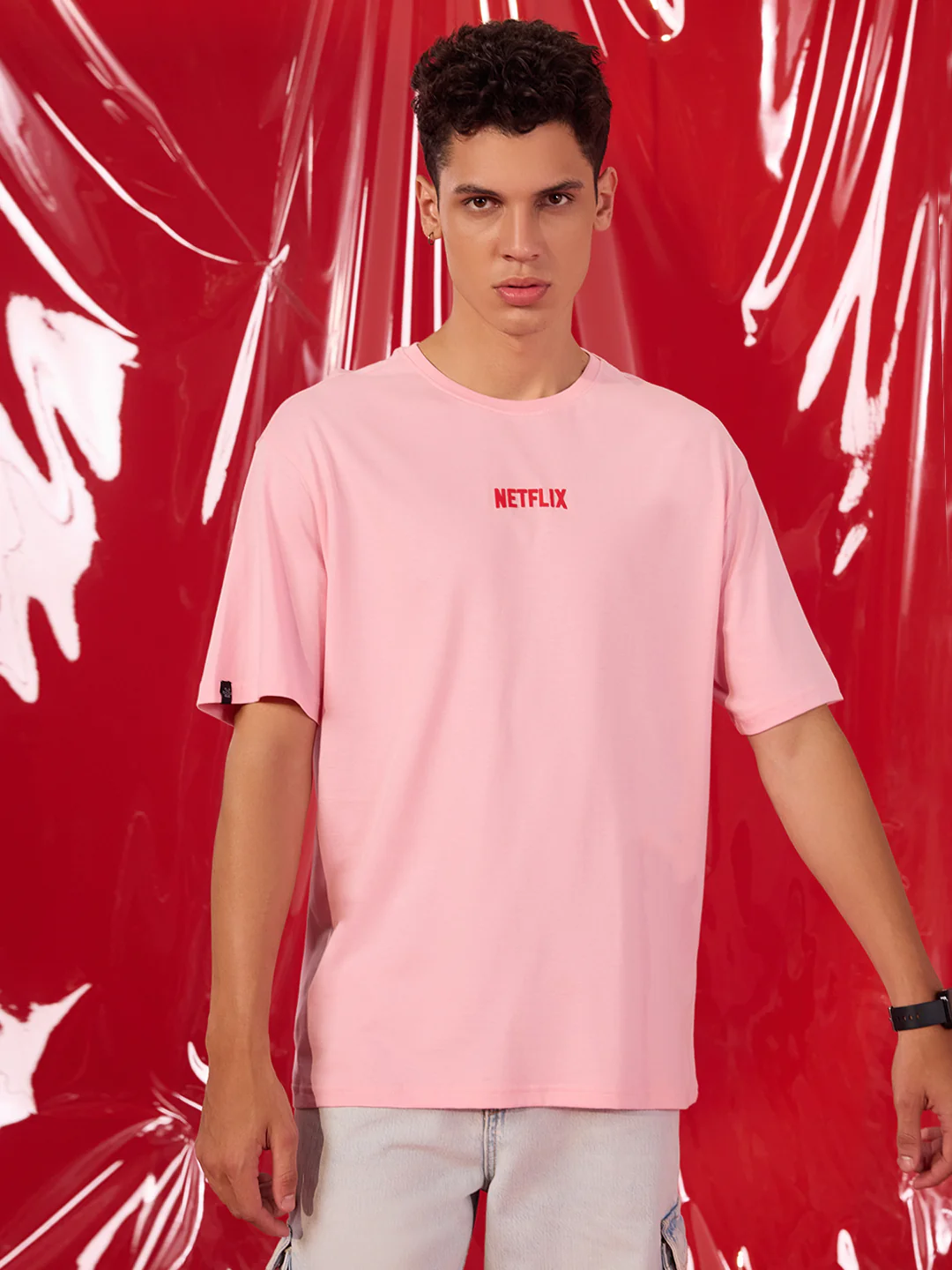 Just Chill Neflix Oversized T-Shirt - Image 3