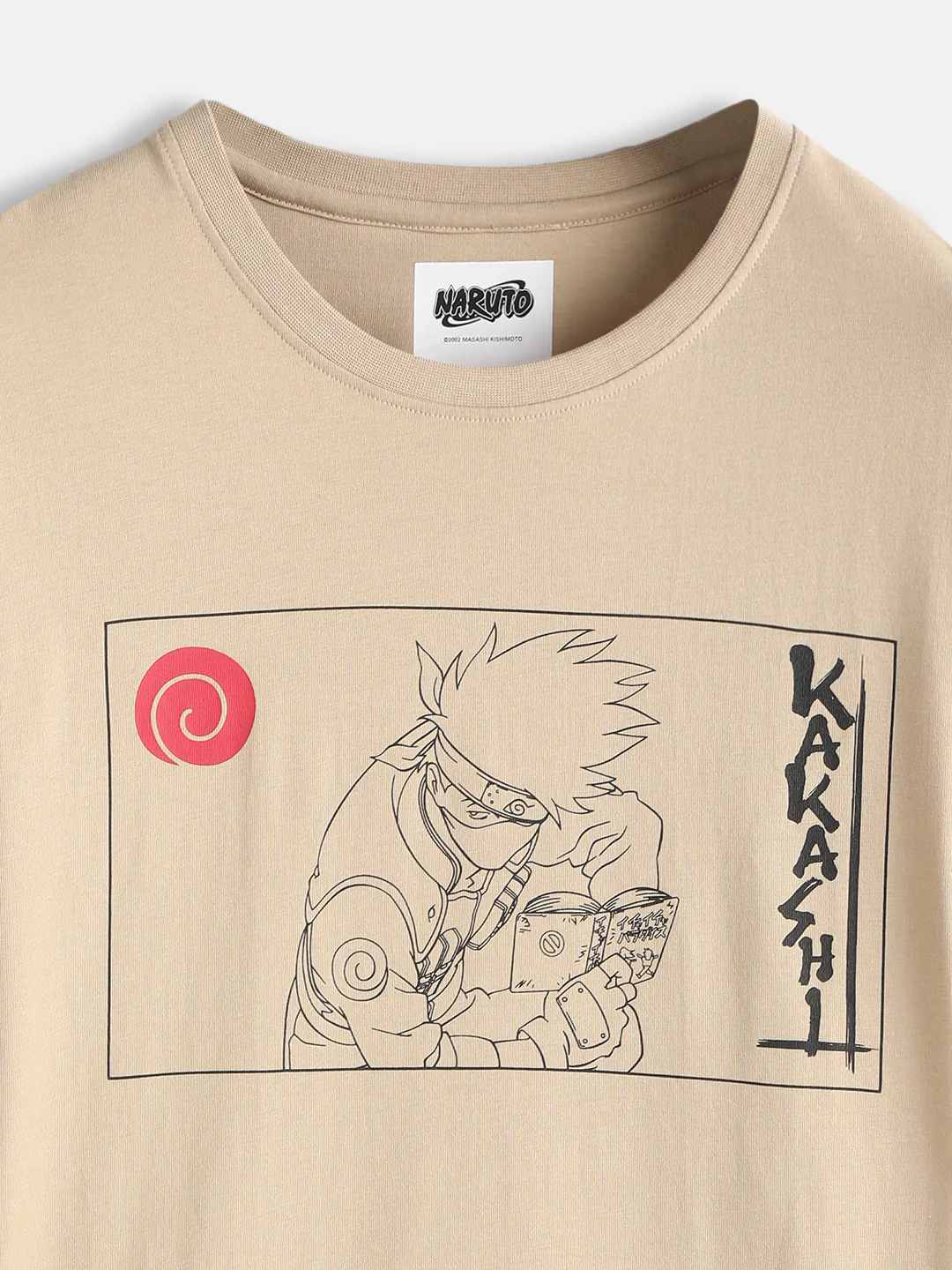 Kakashi Sensei Beige Naruto T-Shirt - Image 3
