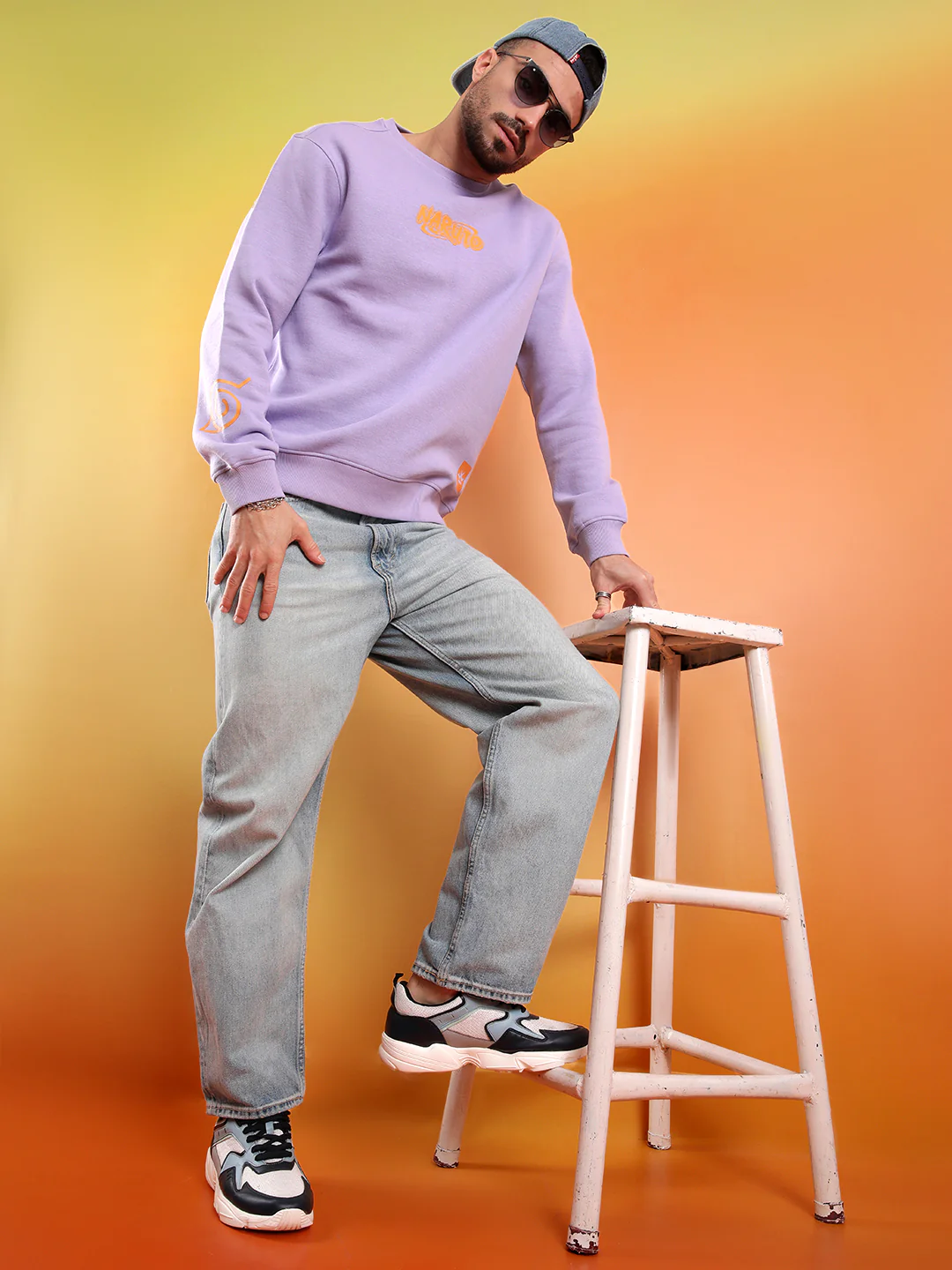 Leaf Village Naruto Purple Sweatshirt - Image 2