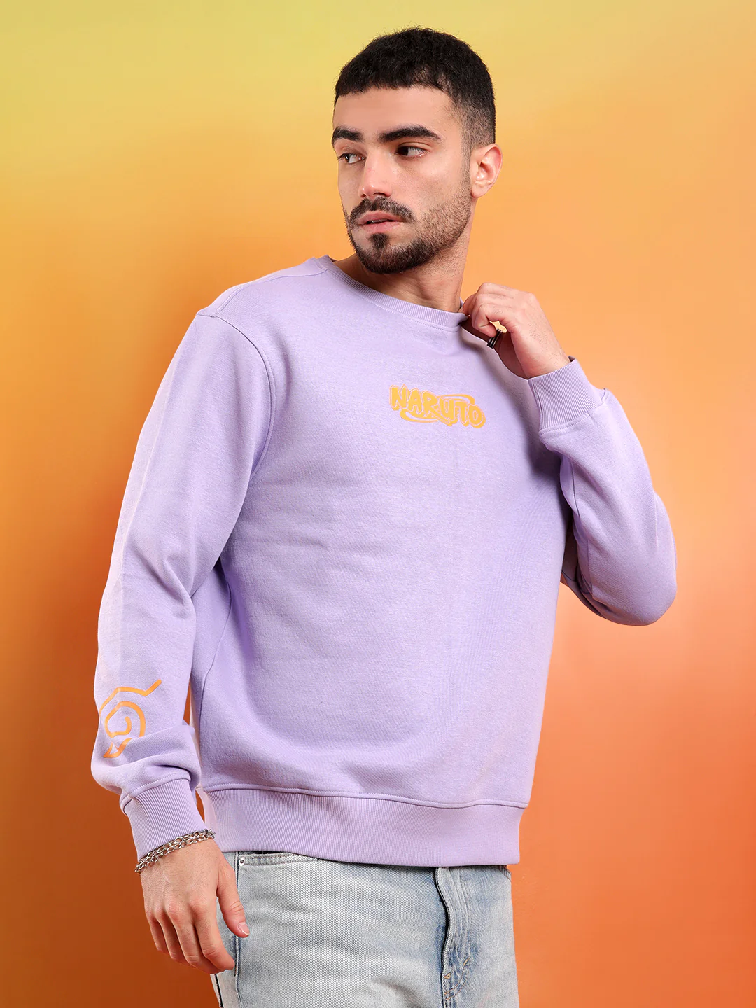 Leaf Village Naruto Purple Sweatshirt - Image 4