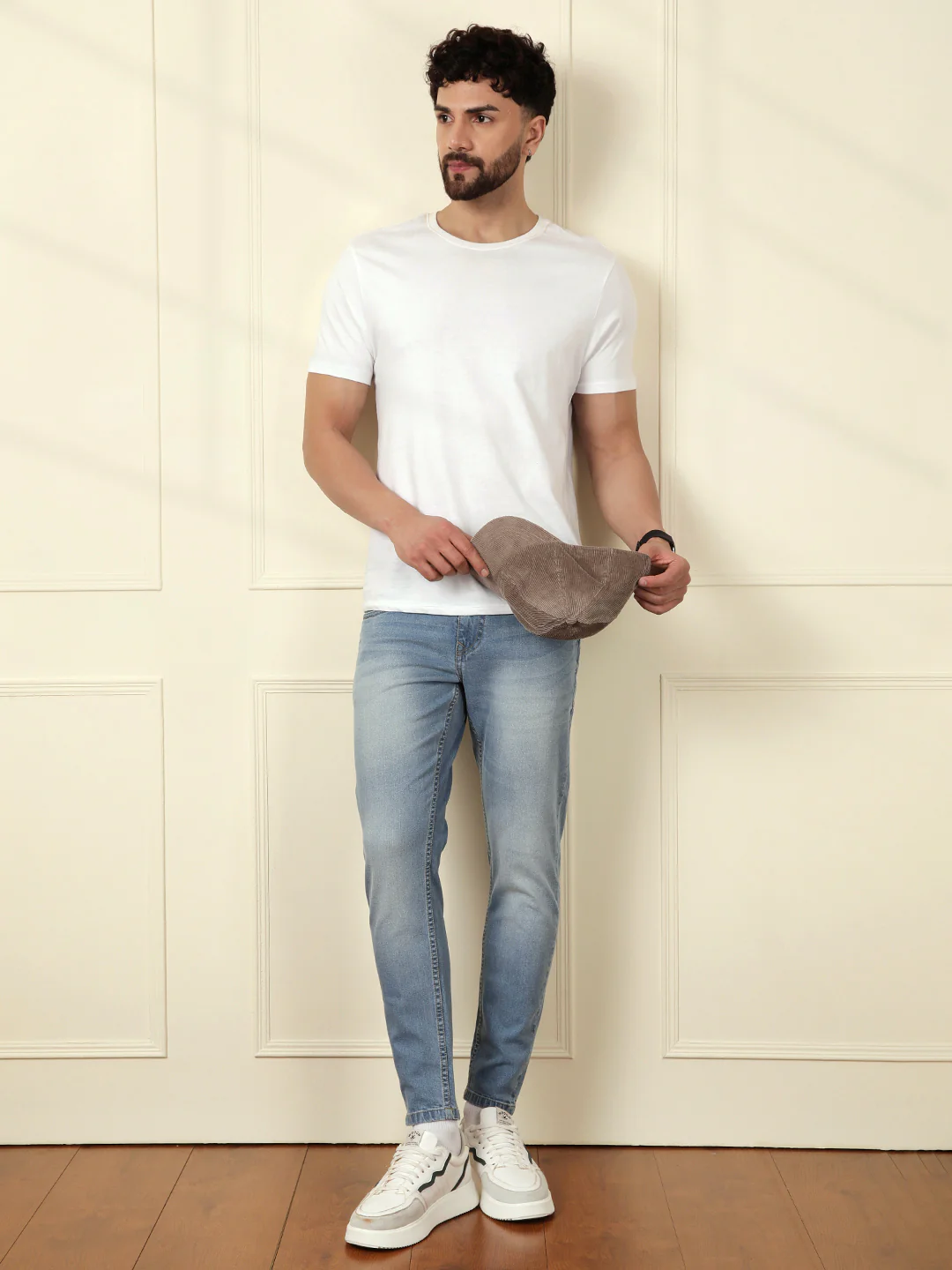 Faded Skinny Crop Jeans | Light Blue - Image 2