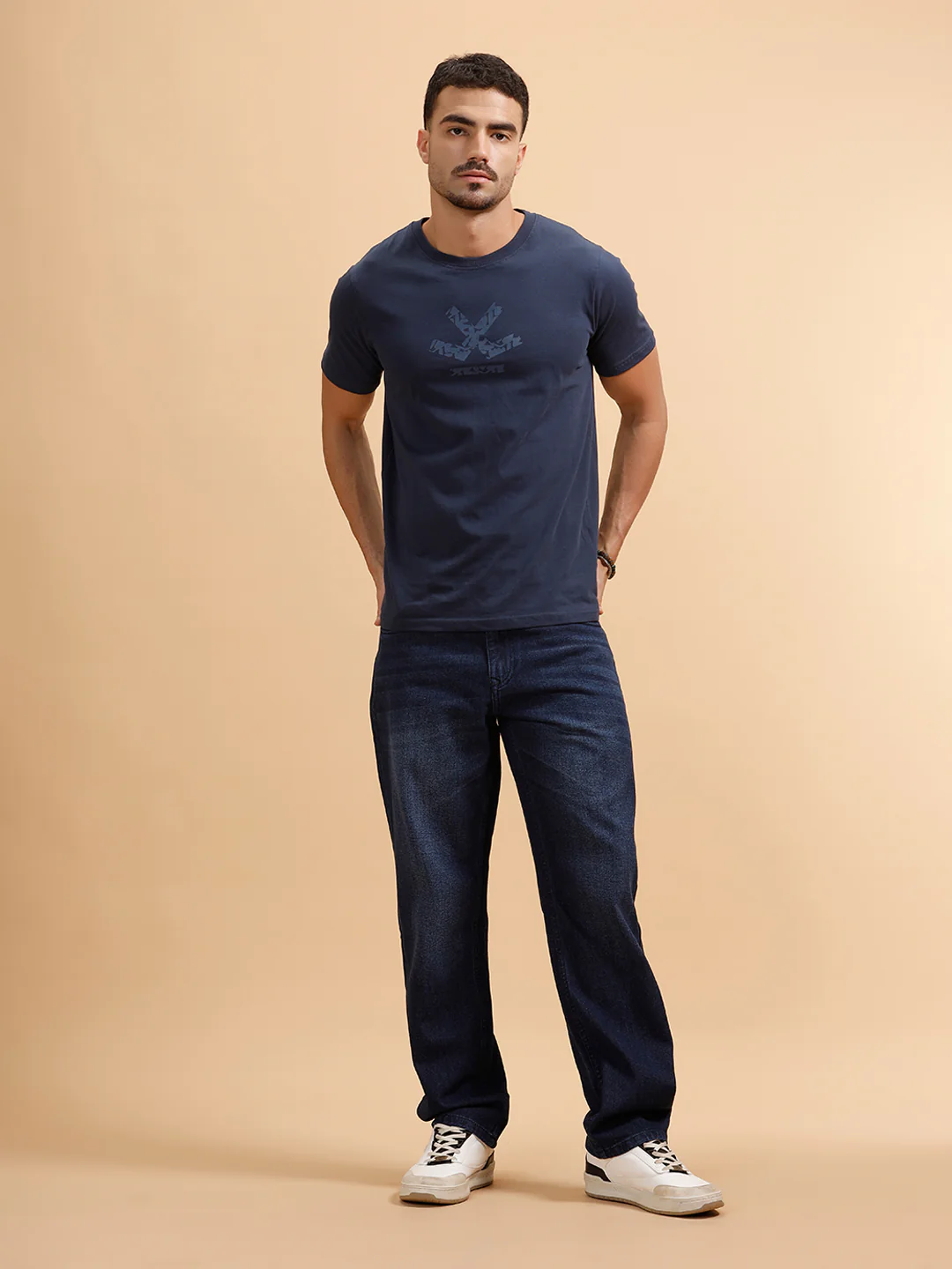 Light Fade Anti Fit Jeans | Dark Blue - Image 2