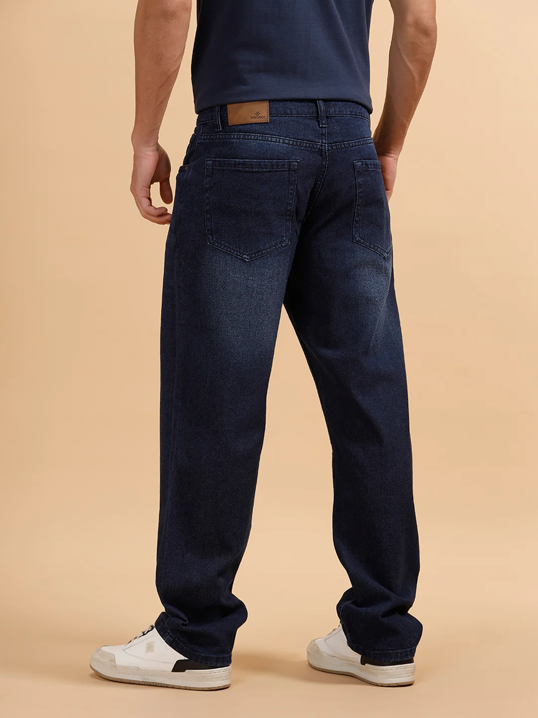 Light Fade Anti Fit Jeans | Dark Blue - Image 3