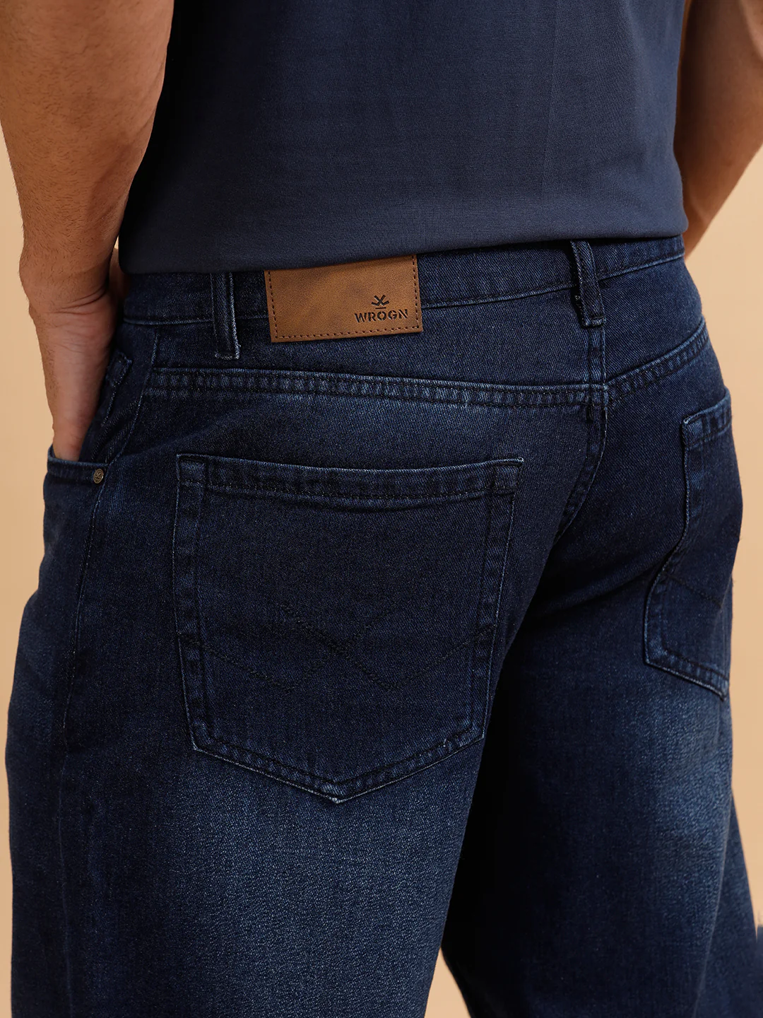 Light Fade Anti Fit Jeans | Dark Blue - Image 6