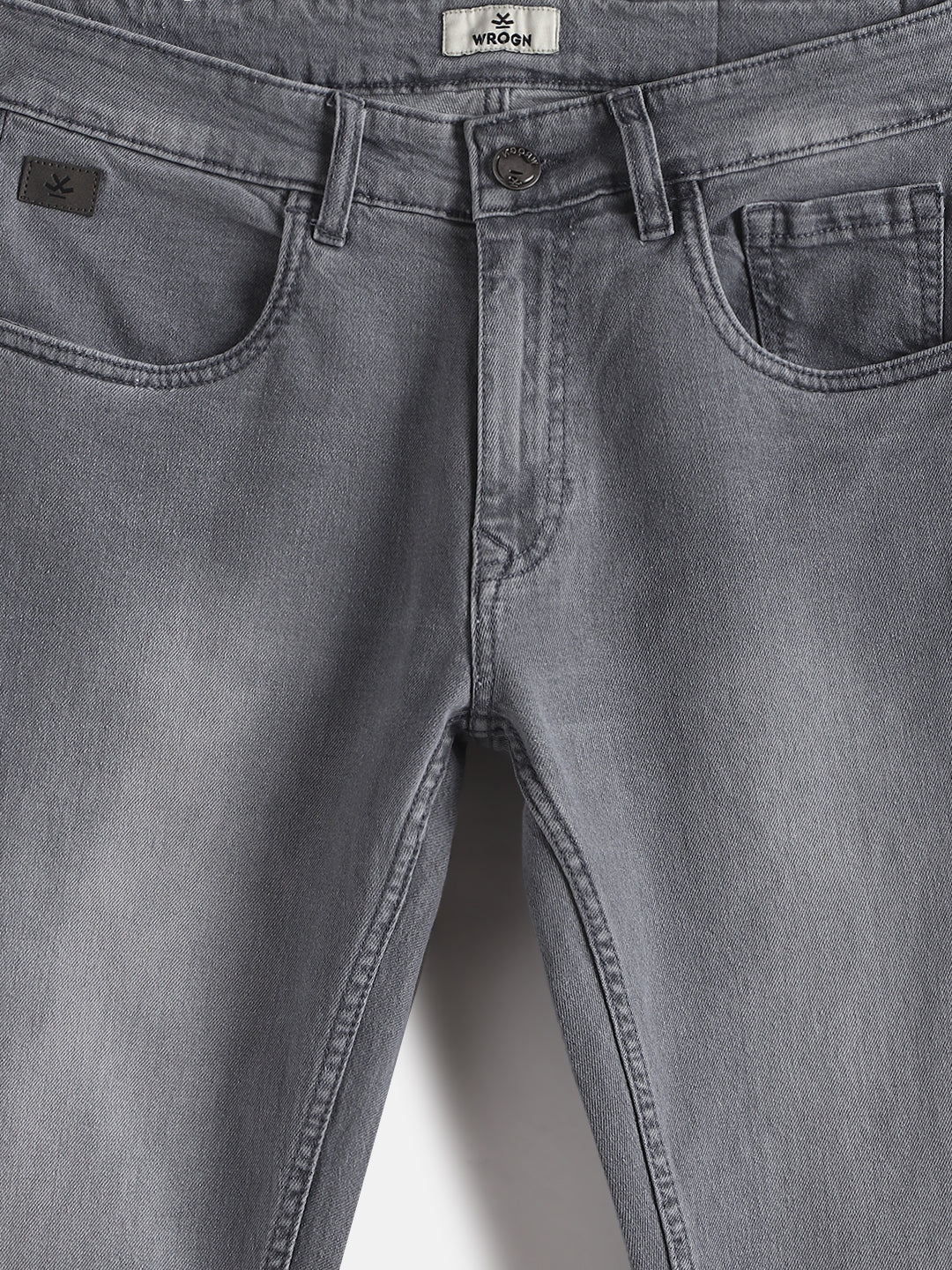 Light Fade Slim Tapered Jeans | Grey - Image 2