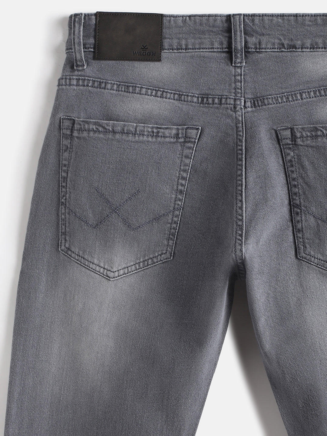Light Fade Slim Tapered Jeans | Grey - Image 4