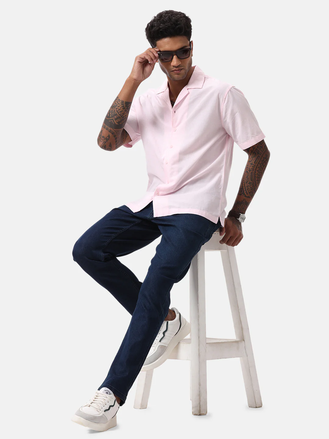 Light Pink Resort Collar Shirt - Image 2