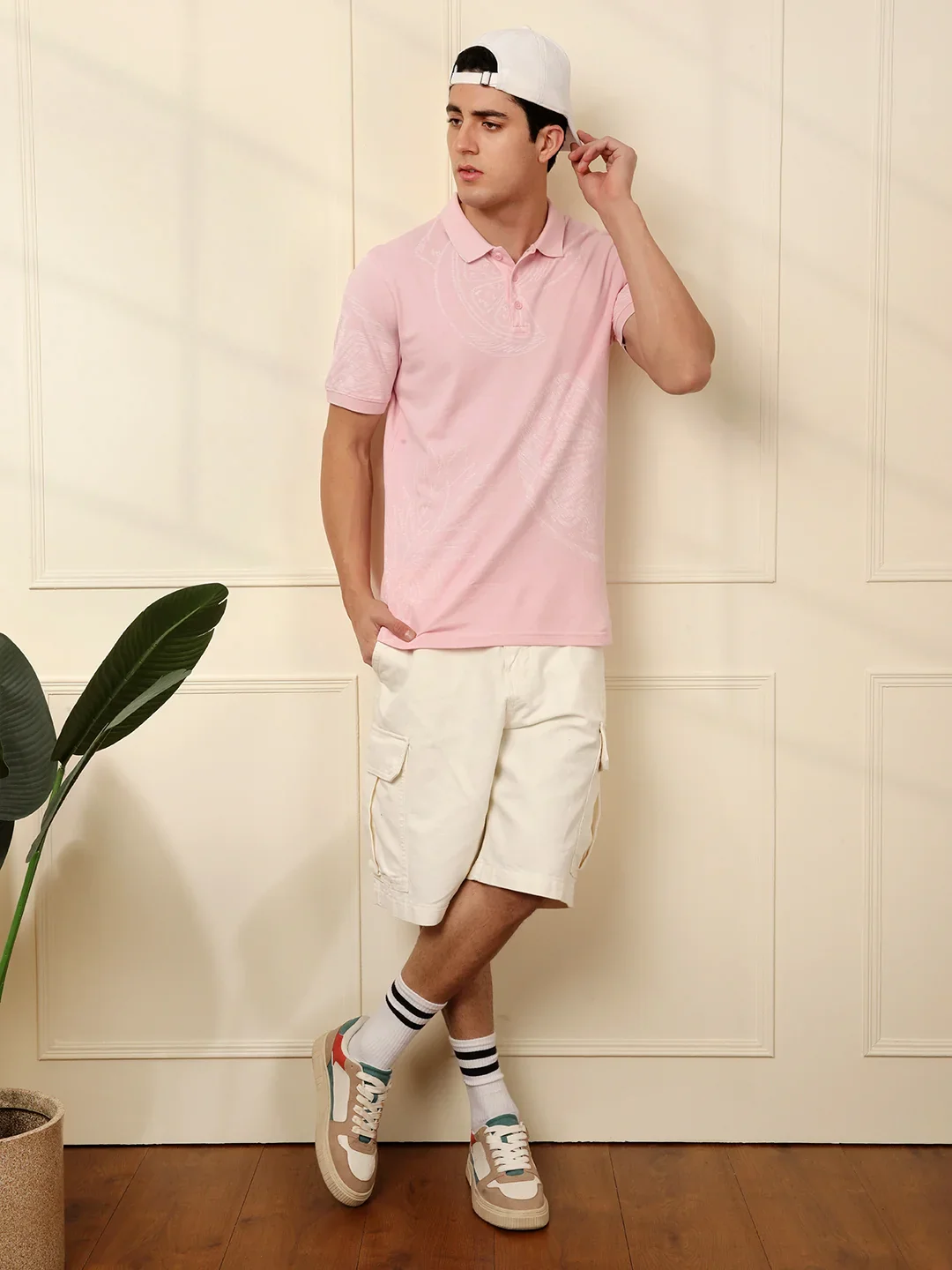 Like Summer AOP Pink Polo T-Shirt - Image 2