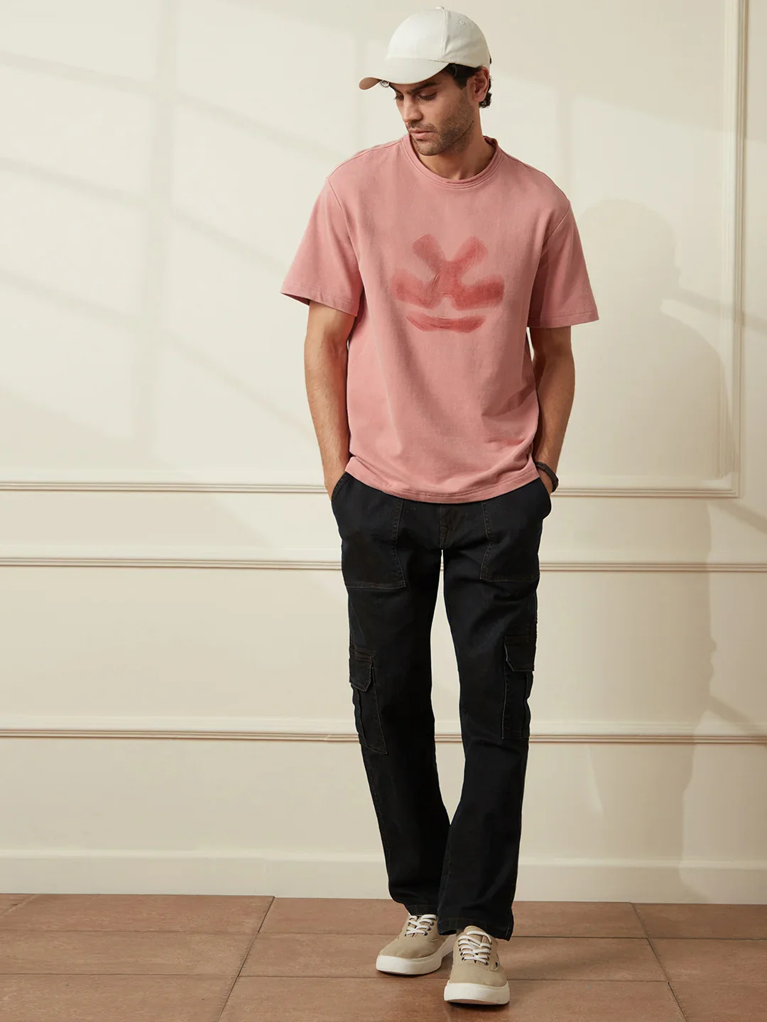 Heavy GSM Blur Logo T-Shirt | Pink - Image 3