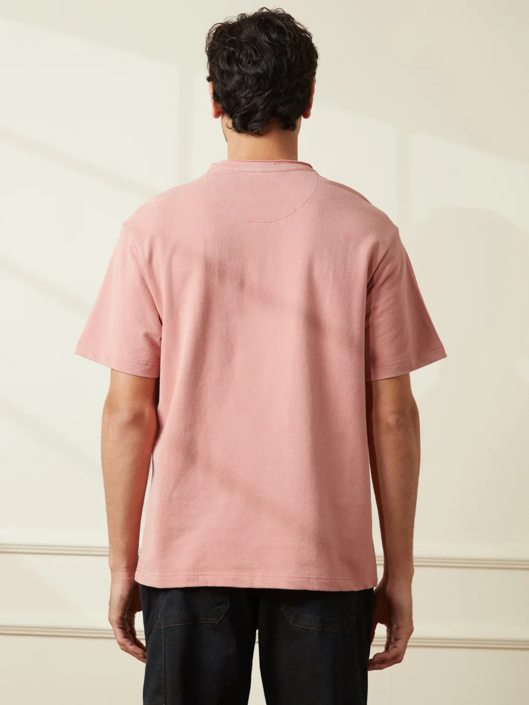 Heavy GSM Blur Logo T-Shirt | Pink - Image 4