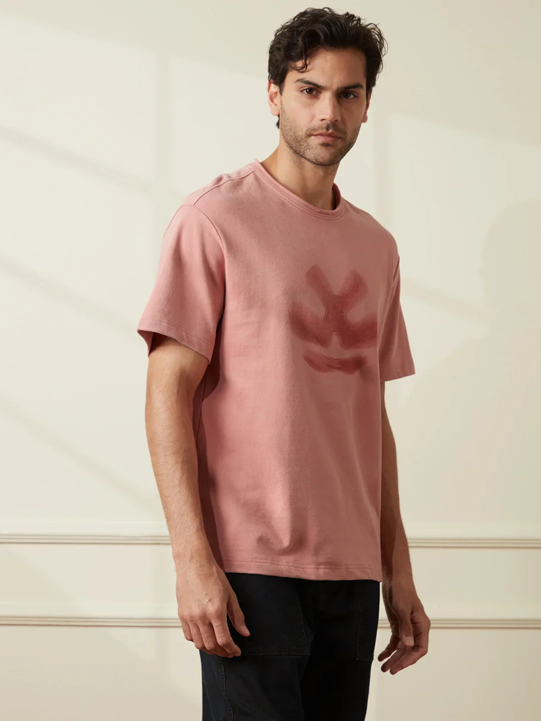 Heavy GSM Blur Logo T-Shirt | Pink - Image 5