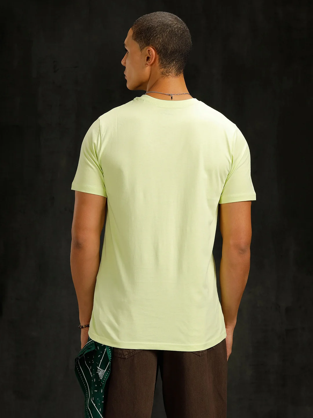 Logo Placement Printed T-Shirt | Green - Image 3