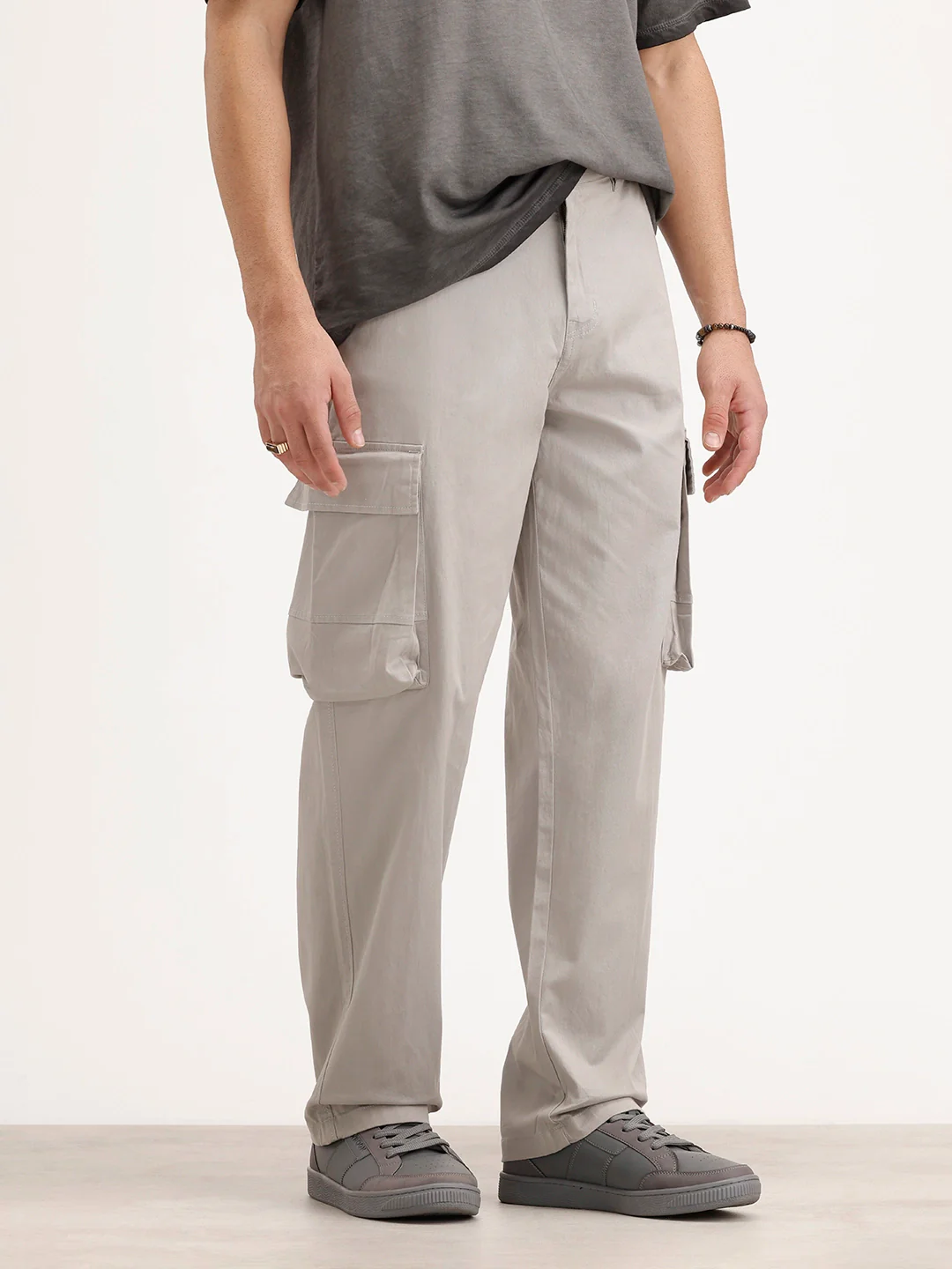 Loose Fit Cargo Trouser | Grey - Image 4