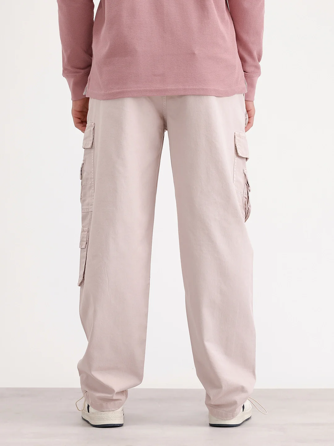 Loose Fit Cargo Trouser | Khaki - Image 3