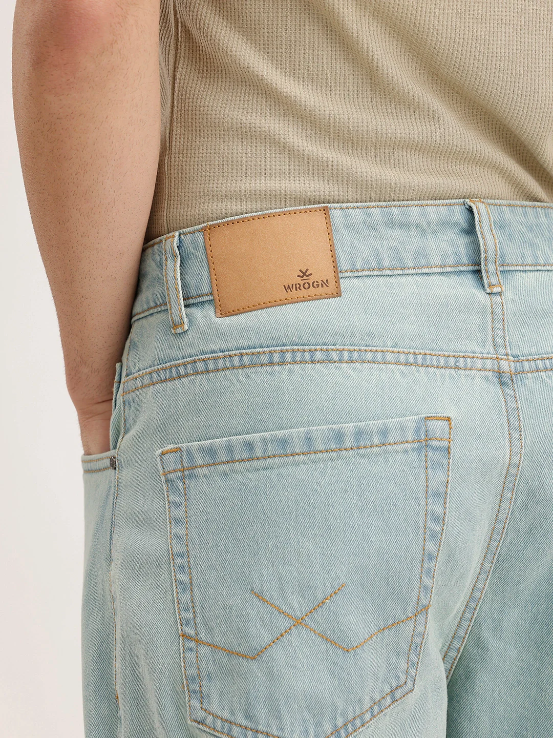 Loose Fit Denim Jeans | Light Blue - Image 6