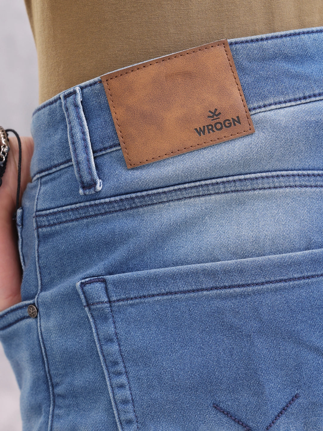 Low Fade Skinny Crop Jeans | Blue - Image 5