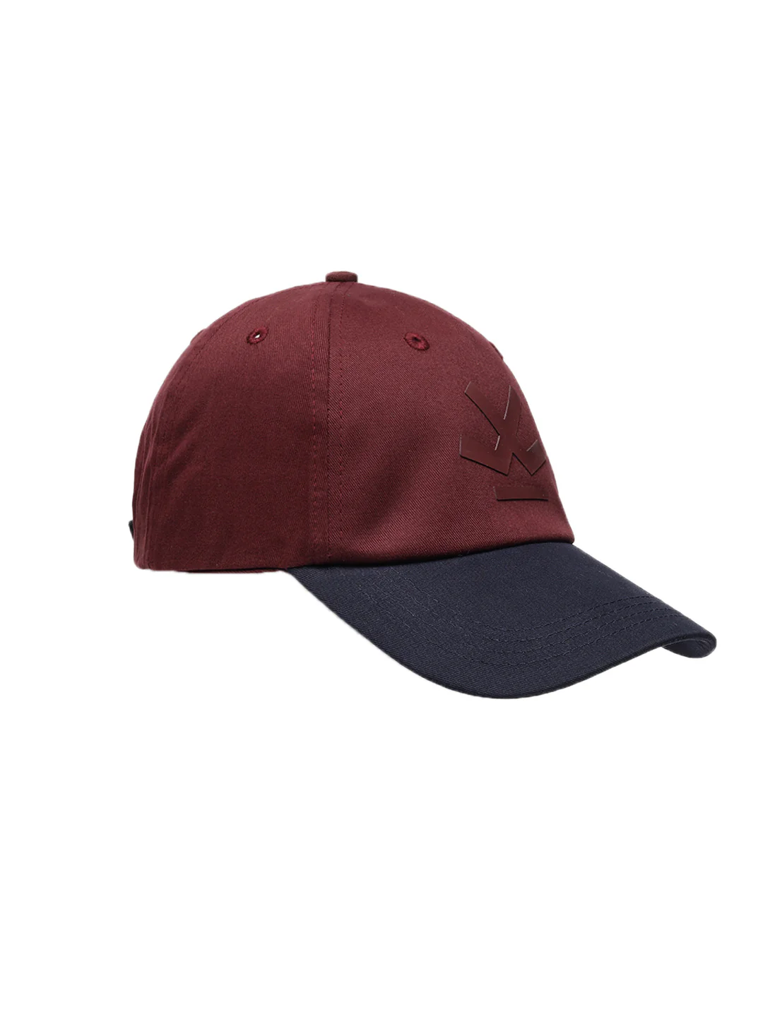 Maroon Block Baseball Cap - Image 4