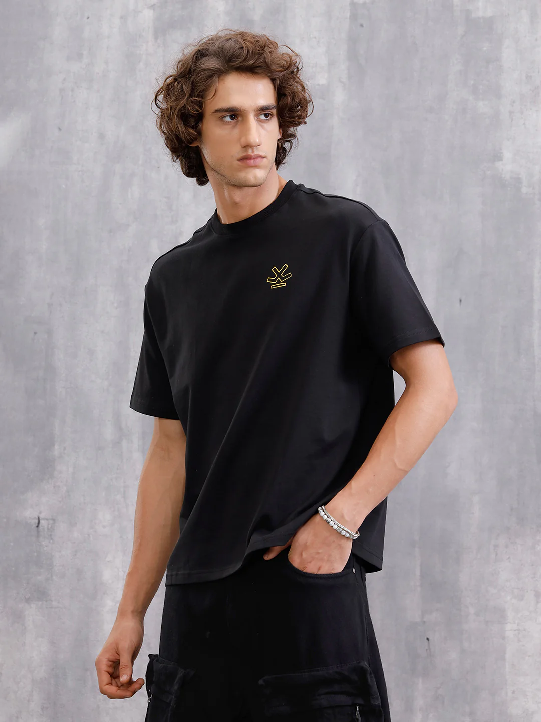 Masked Mischief Multicolour Back Print T-Shirt | Black - Image 6
