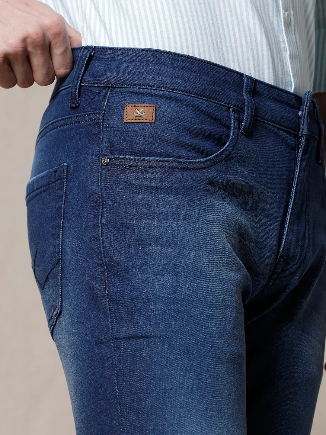 Medstone Blue Tapered Jeans - Image 5