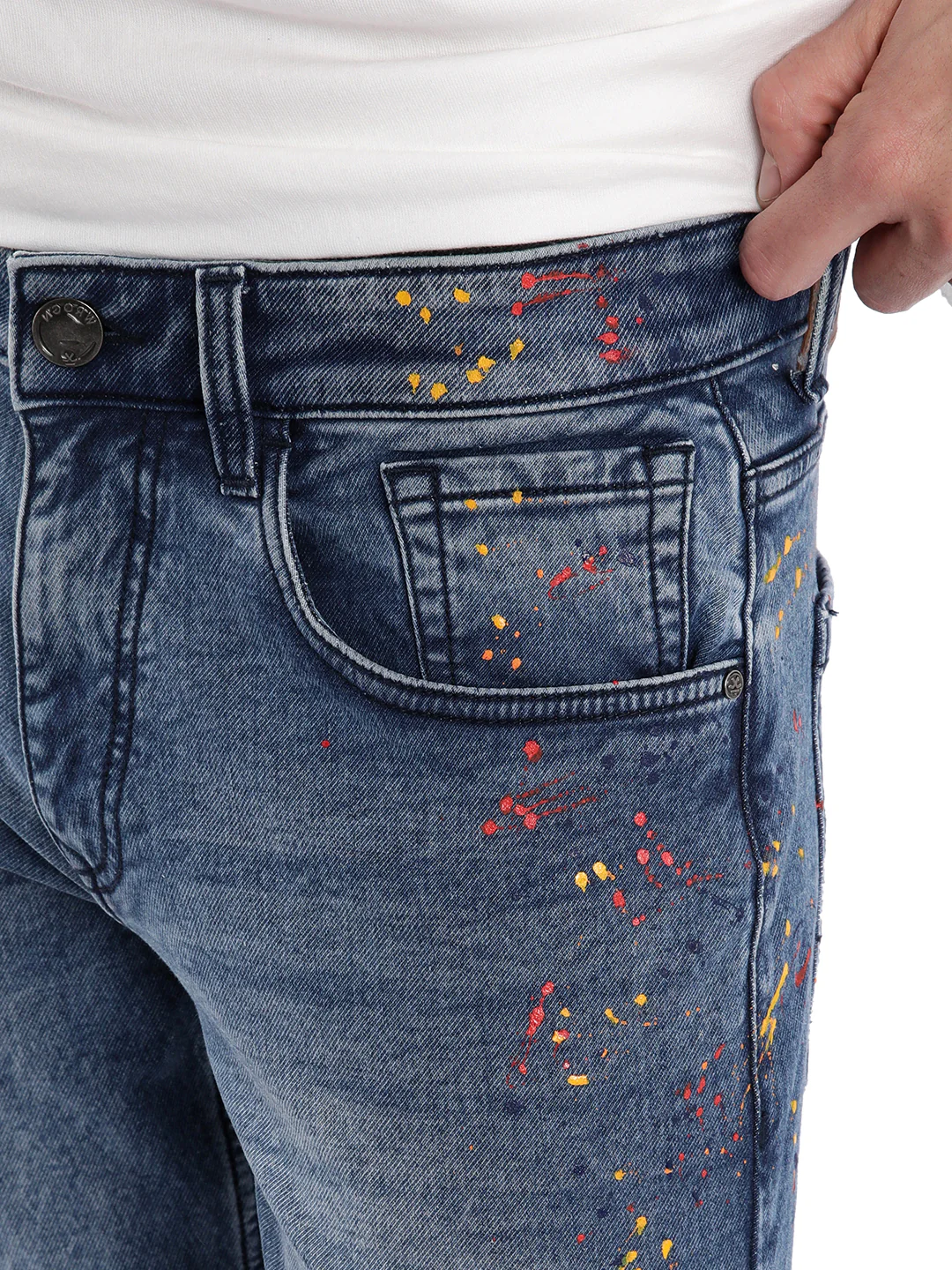 Medstone Paint Splatter Jeans - Image 5