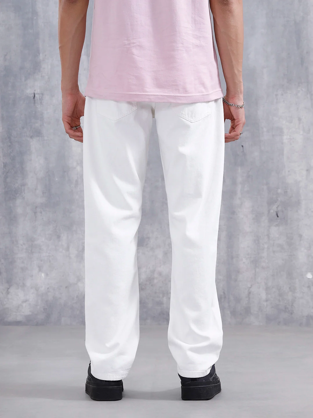 Men Casual Anti Fit Jeans | White - Image 3
