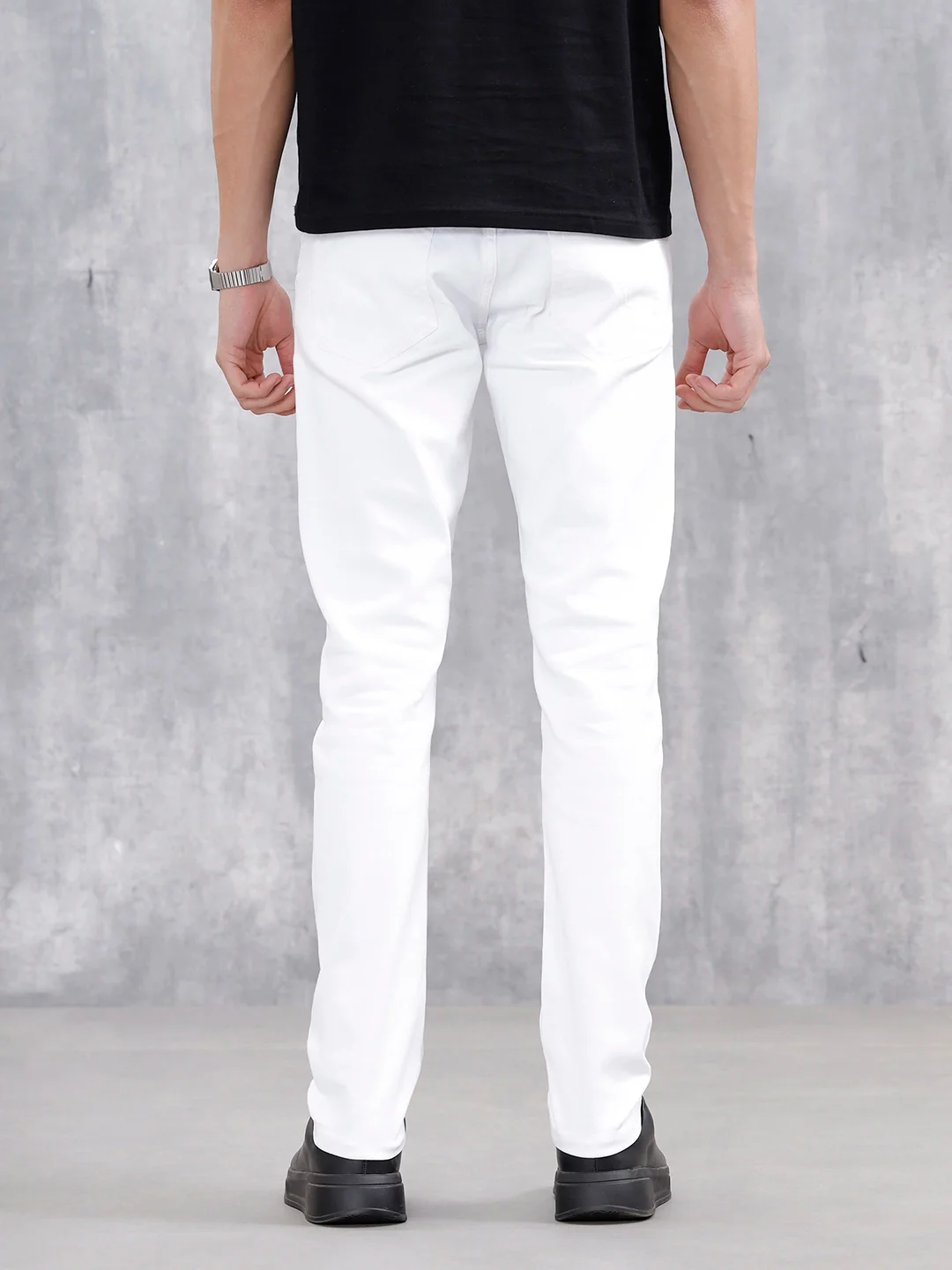 Men Casual Slim Fit Jeans | White - Image 3