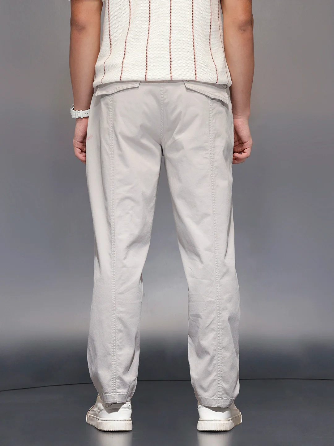 Men’s casual loose fit trouser | Grey - Image 3