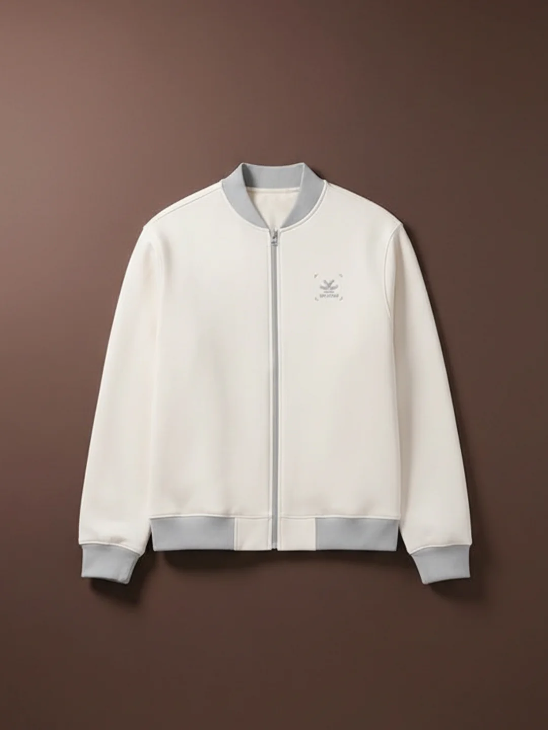 Men's Casual Zip-Up Jacket With Contrast Trim | Tapioca - Image 4
