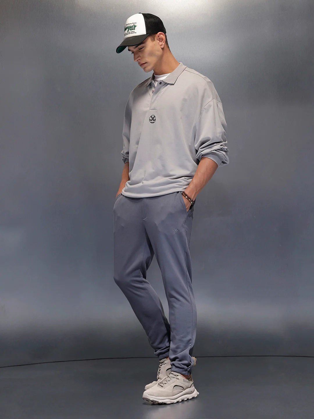 Men’s Minimal Straight Fit knit jogger | Dark Grey - Image 2